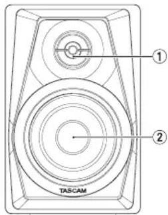TASCAM VLS3BT - Panel frontal - 2