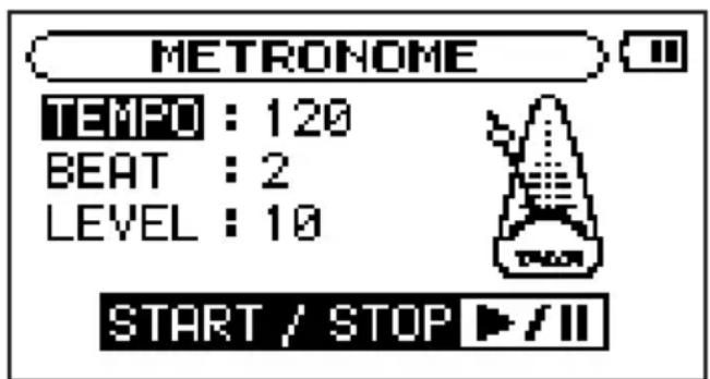 TASCAM MPVT1 - Emploi du métronome - 1