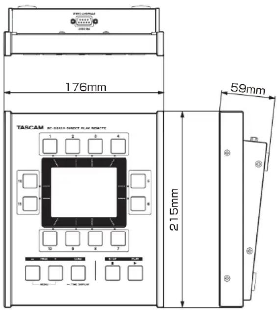 TASCAM RCSS150 - Dessins avec cotes - 1