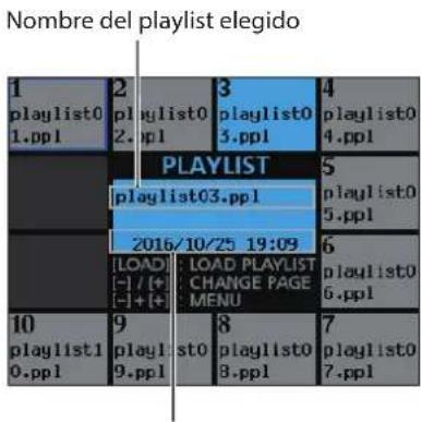 TASCAM RCSS150 - Confirmañon/cambio de un ajuste: - 3