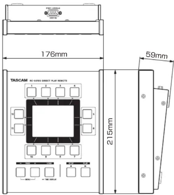 TASCAM RCSS150 - Dimensional drawings - 1