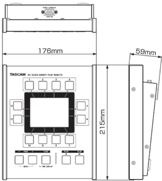 TASCAM RCSS150 - Maßzeichnung - 1