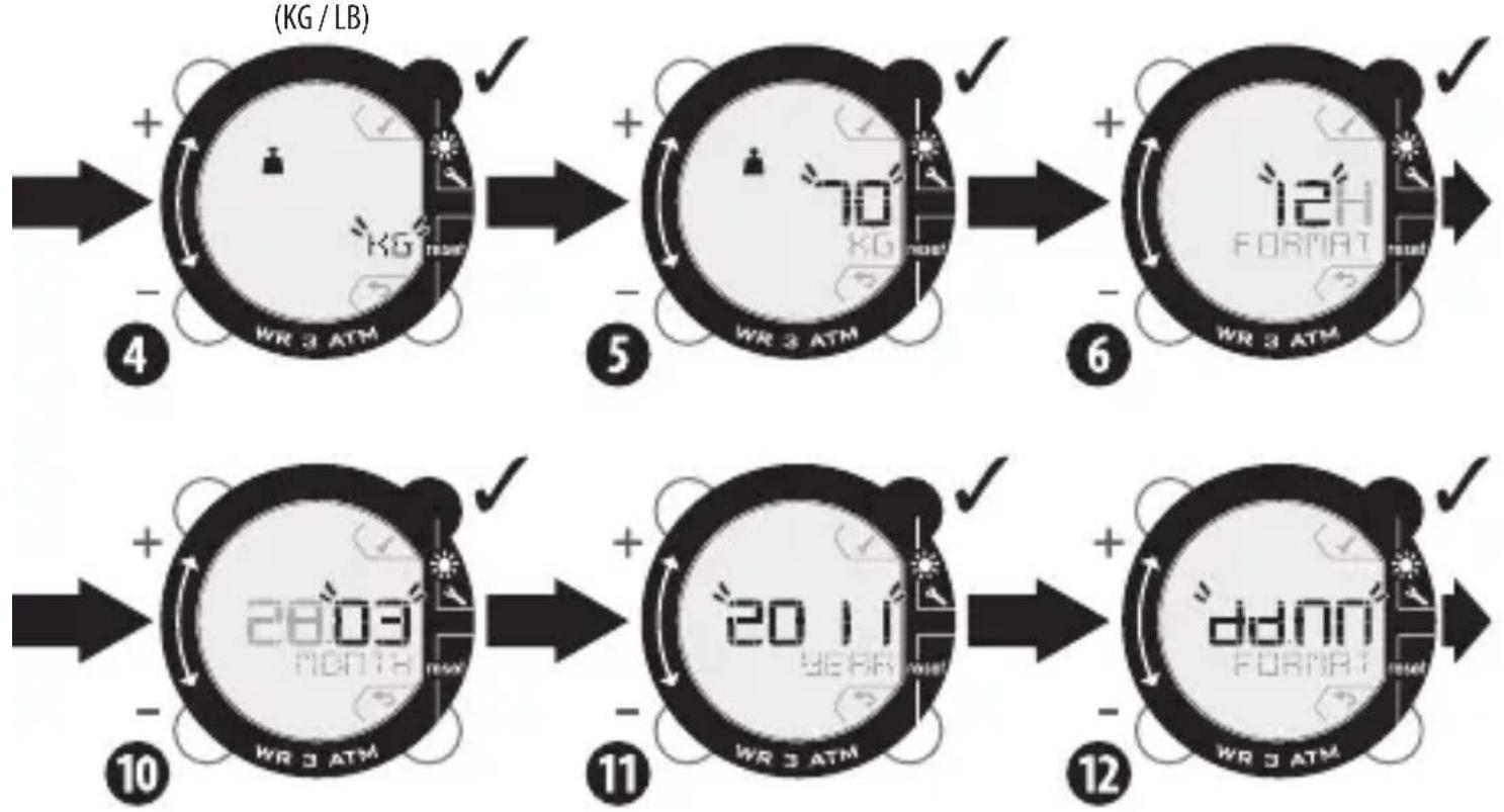 DOMYOS ONstep 600 - INITIAL SETTING OF THE PEDOMETER - 3
