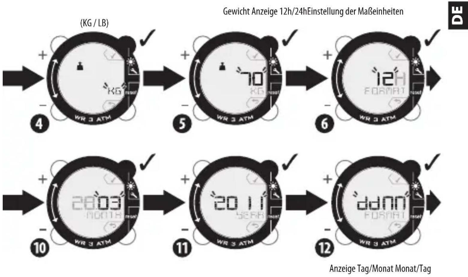DOMYOS ONstep 600 - GRUNDEINSTELLUNG DES PEDOMETERS - 3