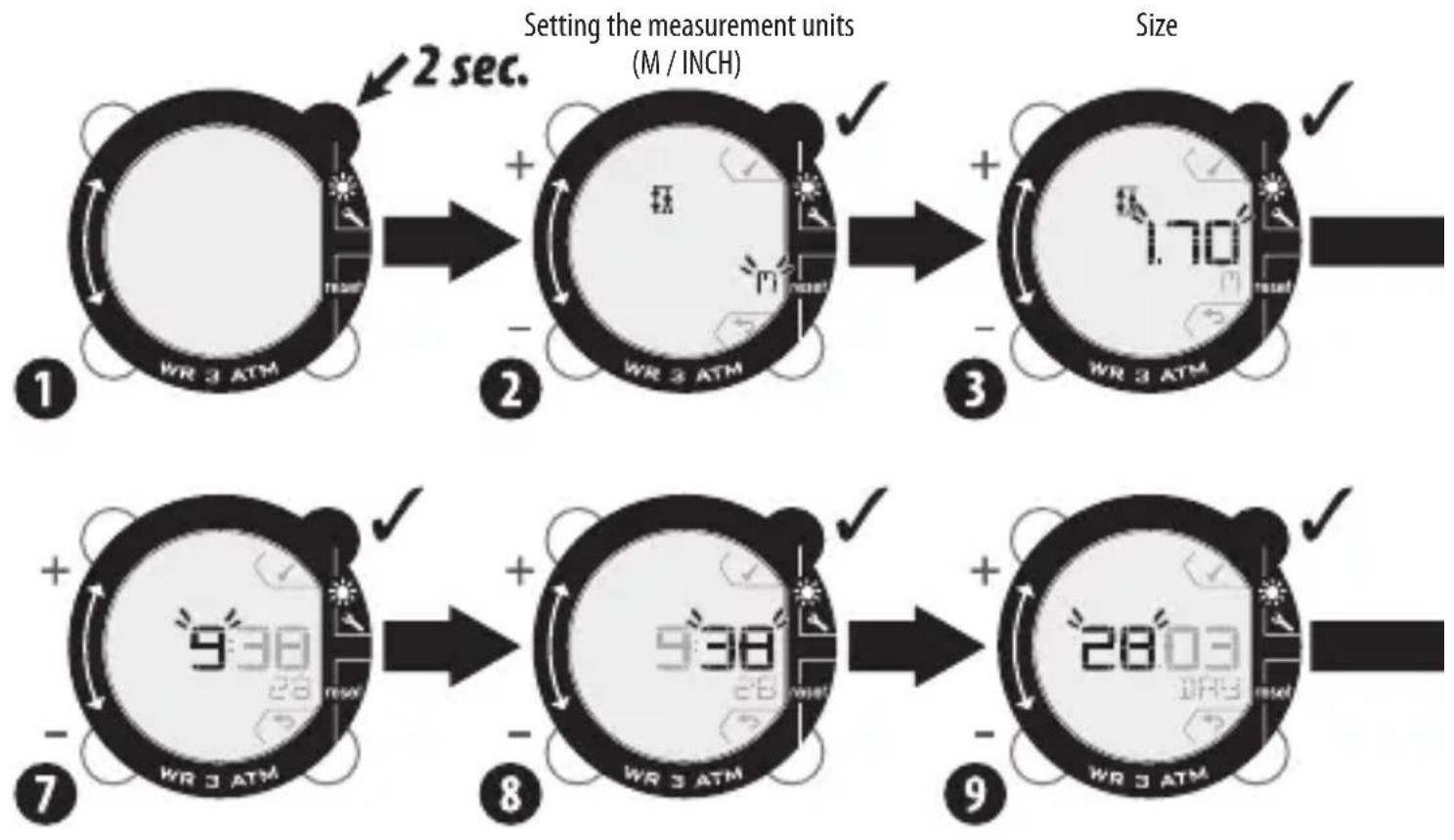 DOMYOS ONstep 600 - INITIAL SETTING OF THE PEDOMETER - 1