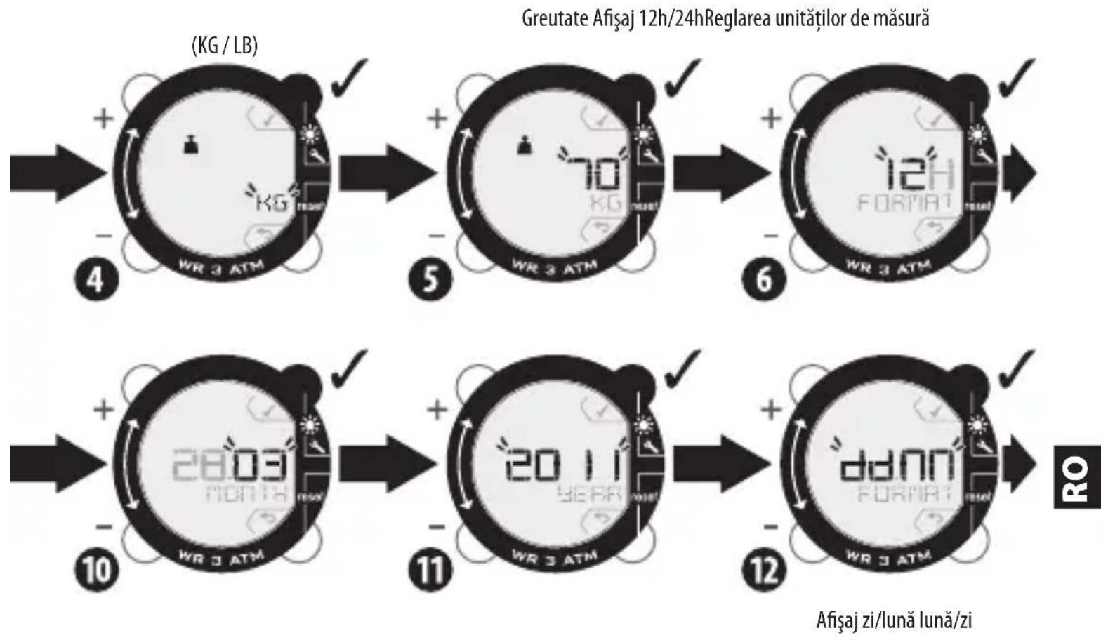 DOMYOS ONstep 600 - REGLAJ INITIAL AL PEDOMETRULUI - 2