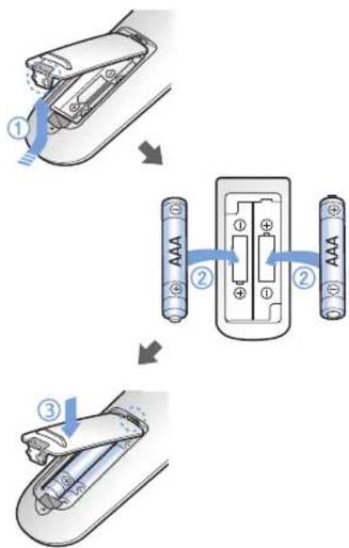 SAMSUNG Powerbot SU20J9010U - Introdução das pilhas - 1