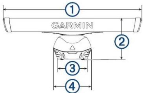 GARMIN GMR Fantom 256 - Distance minimale de sécurité pour l'utilisation - 2