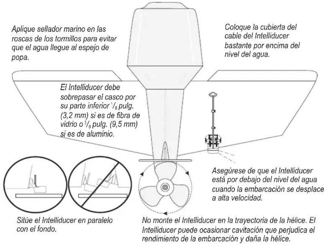 GARMIN Transom Mount Intelliducer - Para montar el Intelliducer en el espejo de popa: - 1