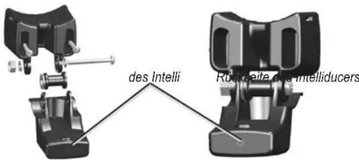 GARMIN Transom Mount Intelliducer - So setzen Sie den Intelliducer zusammen: - 1
