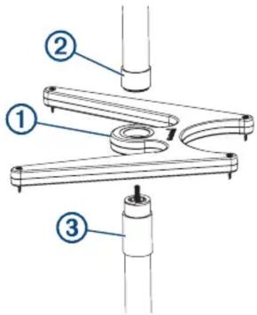 GARMIN Panoptix LiveScope - Assemblage du support Panoptix pour la pêche sur glace - 1