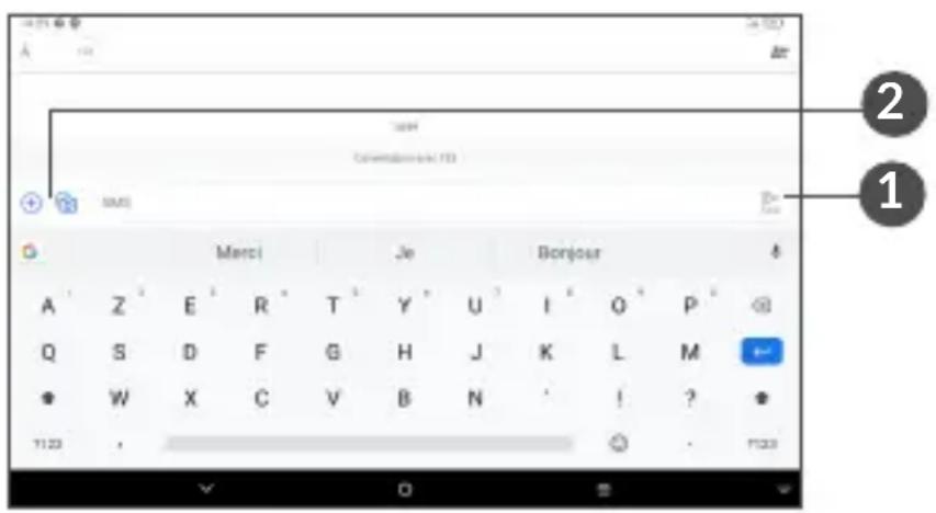 TCL TAB 10s - Rédiger un nouveau message - 3