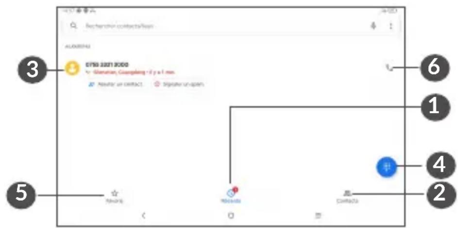 TCL TAB 10s - Passer un appel - 1