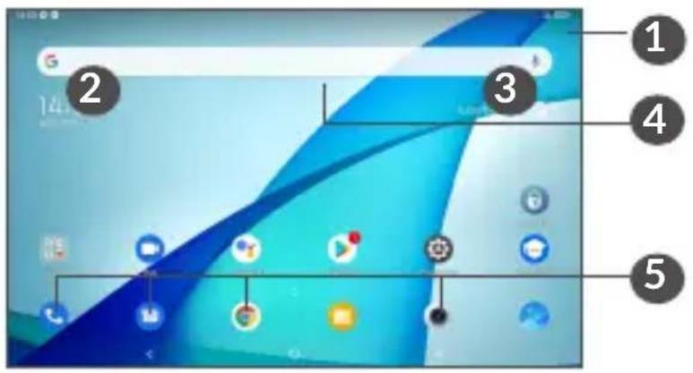TCL TAB 10s - Écran d'accueil - 1