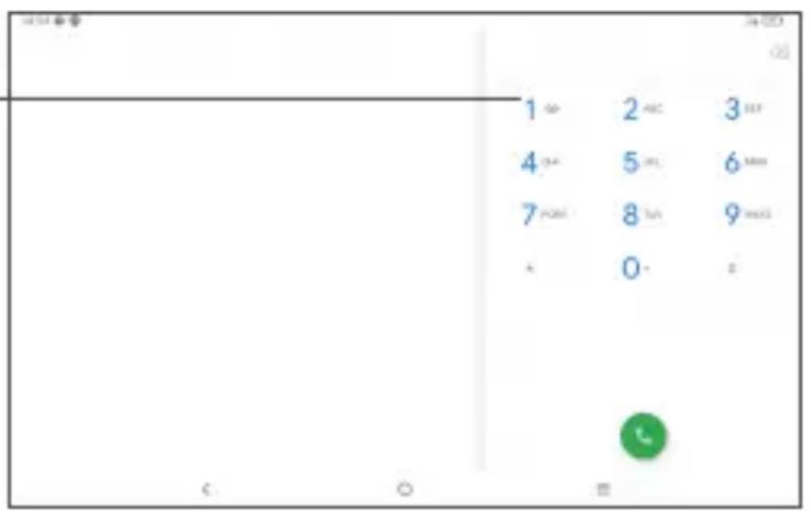TCL TAB 10s - Appeler le numéro affiché. - 1