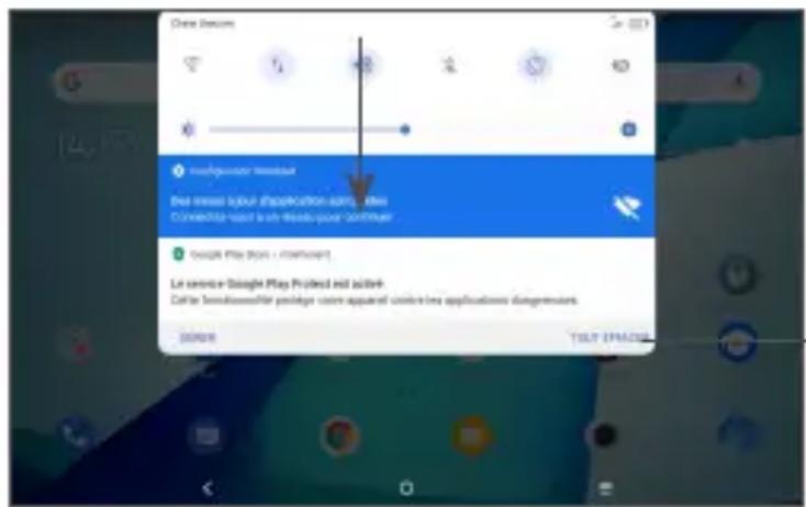 TCL TAB 10s - Volet des notifications - 1