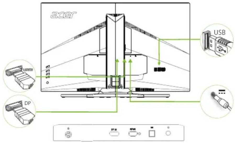 ACER Predator Z321QU - Nayton liittäminen tietokoneeseen - 1