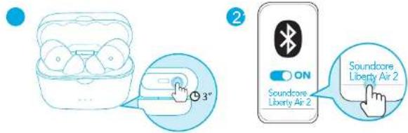 soundcore Liberty Air 2 - Bluetooth-parring med din enhed - 5
