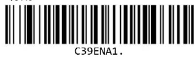 Unitech MS832 - Code 39 論取の効/無効 - 1
