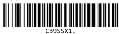 Unitech MS832 - Code 39 スたーツ/ストツフ文字 - 1