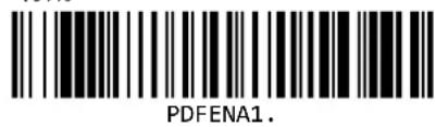 Unitech MS832 - PDF417 論取の有効/無効 - 1