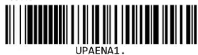 Unitech MS832 - UPC-A 論取の有効/無効 - 1