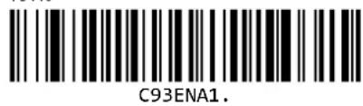 Unitech MS832 - Code 93 論取有効/無効 - 1