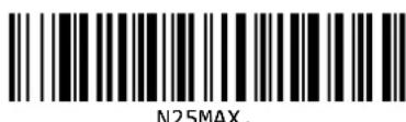 Unitech MS832 - NEC2of5 可讀桁数 - 2