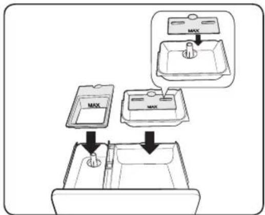 SAMSUNG WA44A3205AW - Cleaning the detergent drawer - 3