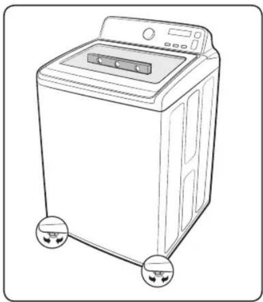SAMSUNG WA44A3205AW - STEP 4 Leveling your washer - 2