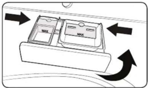 SAMSUNG WA44A3205AW - Cleaning the detergent drawer - 2