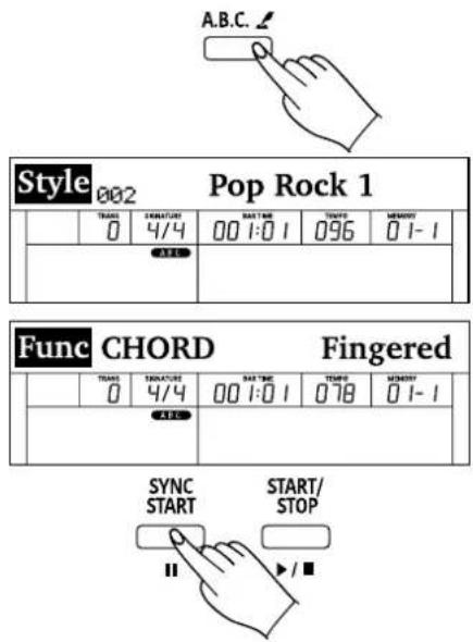 Thomann DP275 - Sélectionner mode d'accompagnement - 1