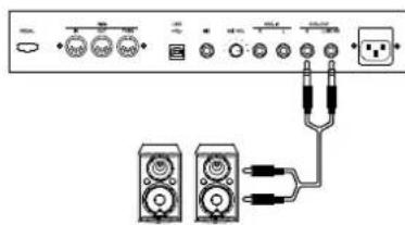 Thomann DP275 - Appareils audio externes via AUX OUT - 1