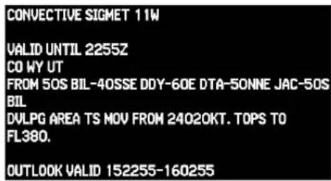 GARMIN GXM 40 - SIGMET - 2