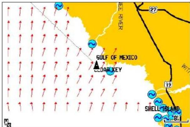 GARMIN GXM 40 - Direction des vagues - 1