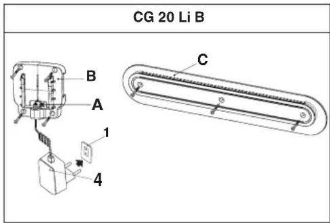 STIGA C 215 D - NUMAI cu incarcatorul de baterii CG 20 Li B - 1