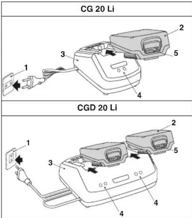 STIGA C 215 D - NABITIE AKUMULÁTORA - 1