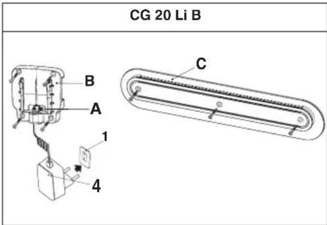 STIGA C 215 D - - ONLY for charger CG 20 Li B - 1