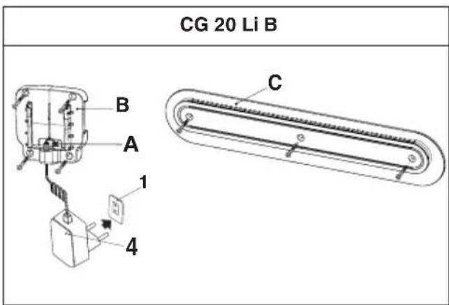 STIGA C 215 D - - TIK su akumulatoriuy krovikliu CG 20 Li B - 1