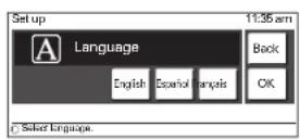 LG LWD3081ST - Pour régler le langage (exemple ci-dessous pour un affichage en Français) - 1