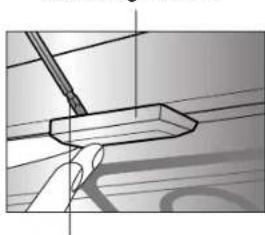 LG LWD3081ST - To replace a lamp located on the top wall: -Make sure oven and bulb are cool. - 1
