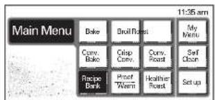 LG LSWS305ST - To set the Recipe Bank feature for an automatic cooking (example Black Bean and Avocado Crostini): - 1