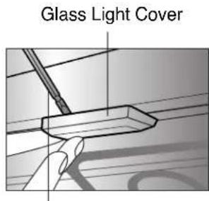 LG LSWS305ST - To replace a lamp located on the top wall: -Make sure oven and bulb are cool. - 1