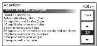 LG LSWS305ST - To set the Recipe Bank feature for an automatic cooking (example Black Bean and Avocado Crostini): - 5