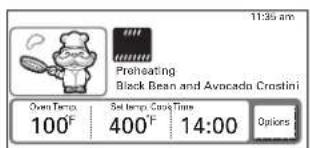 LG LSWS305ST - To set the Recipe Bank feature for an automatic cooking (example Black Bean and Avocado Crostini): - 6