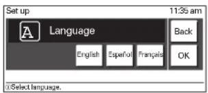 LG LSWS305ST - Pour régler le langage (exemple ci-dessous pour un affichage en français) - 1