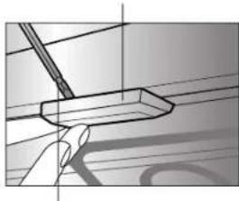 LG LWS3081ST - Pour remplacer une ampoule située dans le plafond du four: - 1