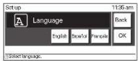 LG LWS3081ST - Pour régler le langage (exemple ci-dessous pour un affichage en Français) - 1