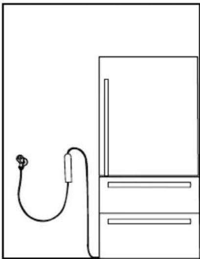 BEKO GNE60531XN - Fixar filtro externo na parede (Opcional) - 7