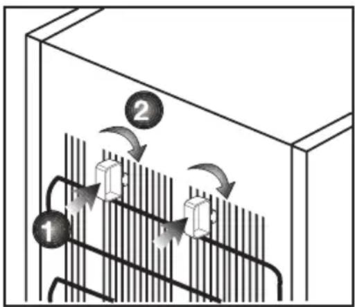 BEKO RFNE312E43WN - Прицврстување на пластичните делови - 1